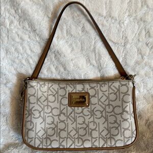 Calvin Klein Cream Shoulder Bag
